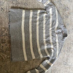 oversized striped sweater